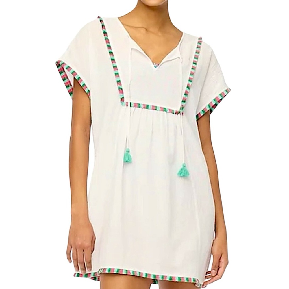 J. Crew Fringe Beach Tunic size M G4885